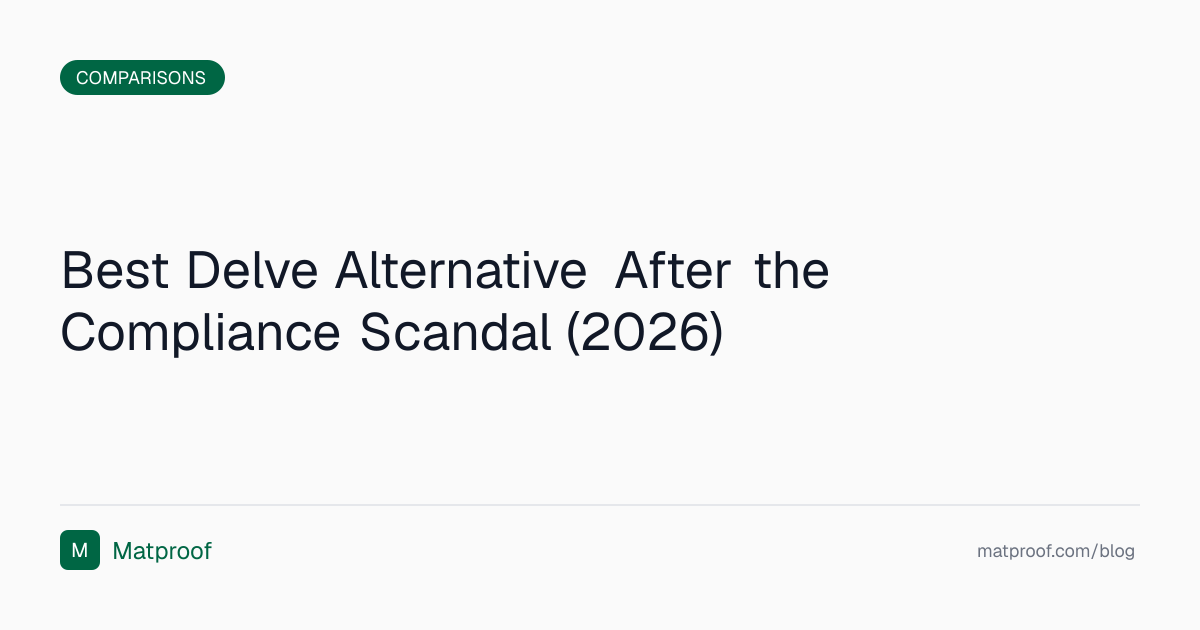 Best Delve Alternative After the Compliance Scandal (2026) | Matproof Blog