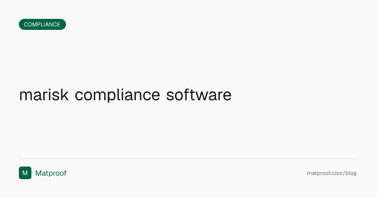 MaRisk-Compliance automatisieren: Die besten Software-Lösungen für ...